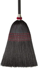 O-Cedar - 57" OAL Corn Bristle Broom - 42" Long Wood Handle, 15" Bristle Length, 14" Wide, Water Resistance - Benchmark Tooling