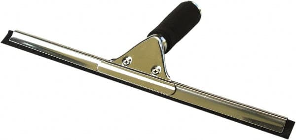 O-Cedar - 18" Rubber Blade Window Squeegee - Threaded End, Stainless Steel Holder - Benchmark Tooling