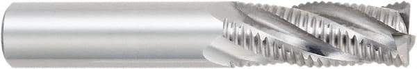 OSG - 3/32", 3/8" LOC, 1/8" Shank Diam, 1-1/2" OAL, 4 Flute, Solid Carbide Square End Mill - Single End, Uncoated, 30° Helix, Centercutting, Right Hand Cut, Right Hand Flute - Benchmark Tooling