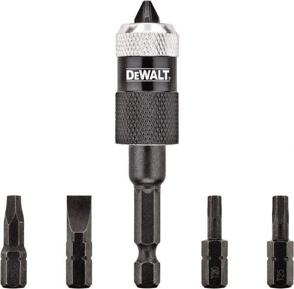 DeWALT - 6 Piece, Screwdriver Bit Set - #2, 1/4" Drive, Slotted, Phillips, Square Point - Benchmark Tooling