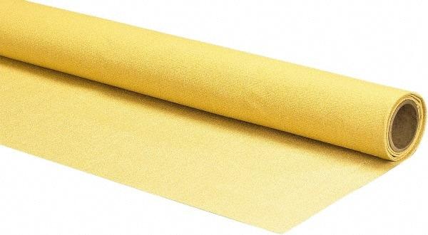 Auburn Mfr - 5' Wide x 0.055" Thick Fiberglass Welding Cloth Roll - Yellow - Benchmark Tooling