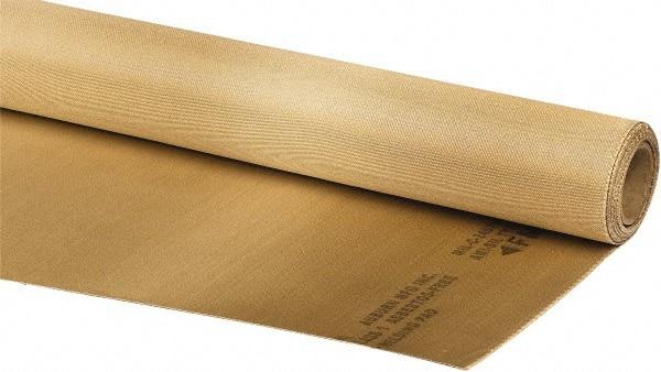 Auburn Mfr - 3' Wide x 0.054" Thick Silica Welding Cloth Roll - Tan - Benchmark Tooling