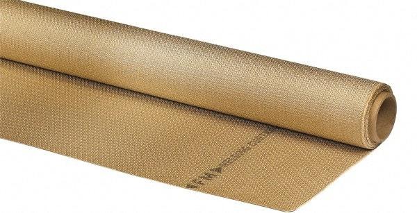 Auburn Mfr - 3' Wide x 0.04" Thick Silica Welding Cloth Roll - Tan - Benchmark Tooling