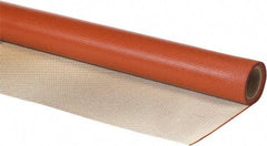 Auburn Mfr - 3' Wide x 0.047" Thick Silica Welding Cloth Roll - Red & Tan - Benchmark Tooling