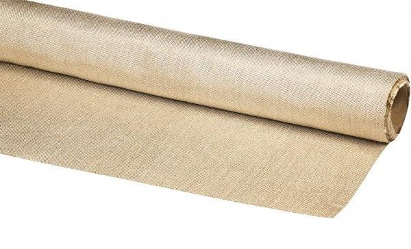 Auburn Mfr - 3-1/3' Wide x 0.036" Thick Fiberglass Welding Cloth Roll - Tan - Benchmark Tooling