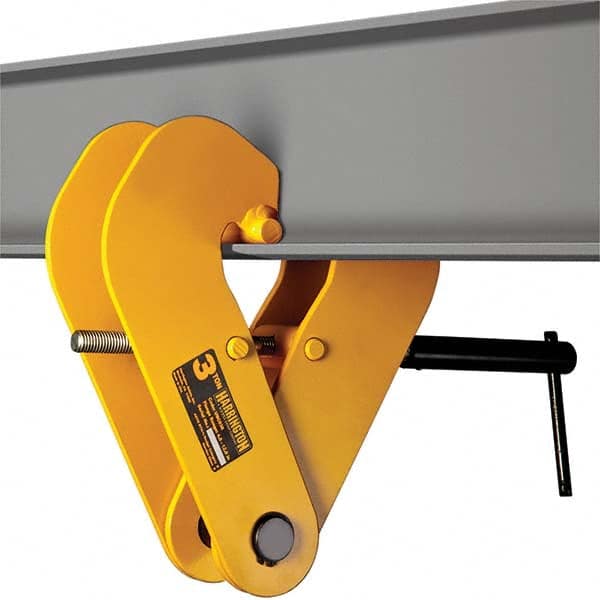 Harrington Hoist - Lifting Clamps Type: Beam Clamp Minimum Grip (Inch): 0.8280 - Benchmark Tooling