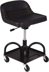 Whiteside - 480 Lb Capacity, 4 Wheel Adjustable Creeper Seat - Steel, 27" High x 15" Wide - Benchmark Tooling