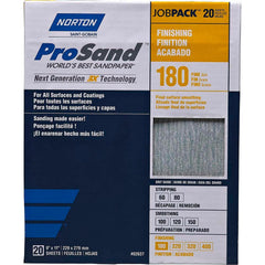 Norton - Sanding Sheets Abrasive Material: Aluminum Oxide Grade: Fine - Benchmark Tooling