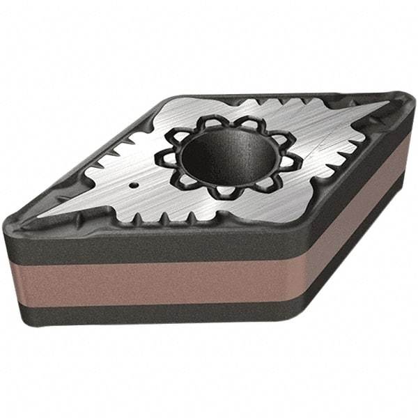 Iscar - DNMG441 F3M Grade IC807 Carbide Turning Insert - TiAlN/TiN Finish, 55° Diamond, 12.7mm Inscr Circle, 6.35mm Thick, 0.4mm Corner Radius - Benchmark Tooling