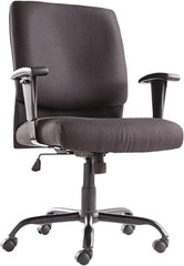 OIF - 43-3/4" High Big & Tall Swivel/Tilt Chair - 28-1/2" Wide x 27-3/8" Deep, Fabric Mesh Seat, Black - Benchmark Tooling