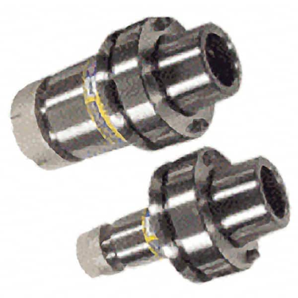 Iscar - 0.51mm to 10.01mm Capacity, 85mm Projection, HSK80F Hollow Taper, ER16 Collet Chuck - 0.0001" TIR, Through-Spindle - Exact Industrial Supply