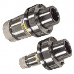 Iscar - 0.51mm to 10.01mm Capacity, 85mm Projection, HSK80F Hollow Taper, ER16 Collet Chuck - 0.0001" TIR, Through-Spindle - Exact Industrial Supply