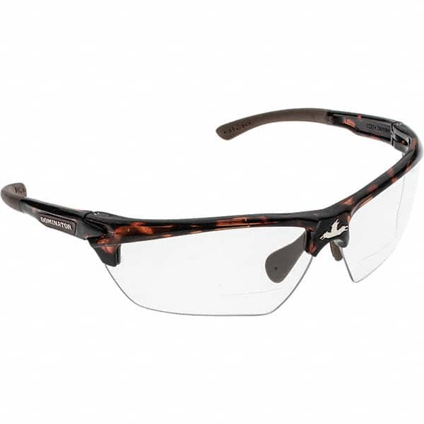 Safety Glass: Anti-Fog, Polycarbonate, Clear Lenses, Full-Framed Tortoise Shell Frame, Dual, Adjustable