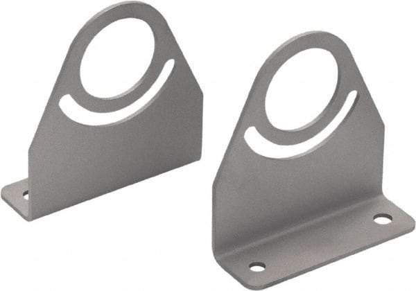 Waldmann Lighting - Task & Machine Light Mounting Bracket Set - Silver, For Use with Mach LED Plus 70 - Benchmark Tooling