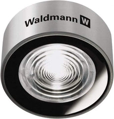 Waldmann Lighting - 24 VDC, 11 Watt, LED, Spot Machine Light - Direct Mount, 0.2m Cord, IP67, Silver - Benchmark Tooling