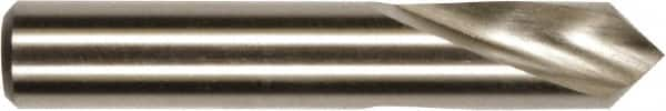 Magafor - 3/4" Body Diam, 90°, 2-1/4" OAL, High Speed Steel Spotting Drill - Benchmark Tooling