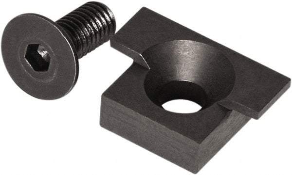 Raptor Workholding - 2 Piece Vise Jaw Plate - Steel, 1/2" Long - Benchmark Tooling