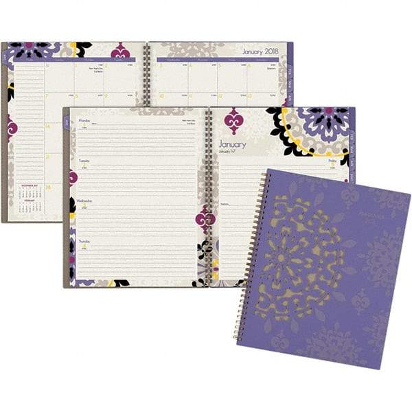 AT-A-GLANCE - 128 Sheet, 8-1/2 x 11", Weekly/Monthly Appointment Book - Purple - Benchmark Tooling