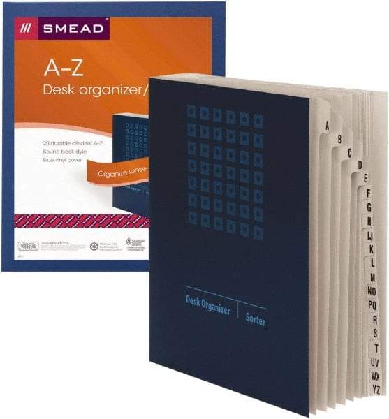 SMEAD - 9-7/8 x 11-3/4", Legal, Navy Blue, Index Folder - Benchmark Tooling