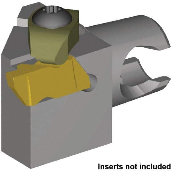 Kennametal - NG3L Insert, 30mm Head Length, Modular Grooving Cutting Unit Head - Left Hand Cut, System Size KM20, Series NS - Benchmark Tooling