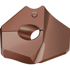 Walter - Series P6005, 1.2992" Diam Grade WKK45C 140° Replaceable Drill Tip - Carbide, TiAlN Finish - Benchmark Tooling