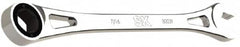 SK - 7/16" 6 Point Combination Wrench - 8.13" OAL, Steel, Full Polish Finish - Benchmark Tooling