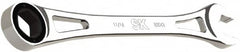 SK - 11/16" 6 Point Combination Wrench - 11" OAL, Steel, Full Polish Finish - Benchmark Tooling