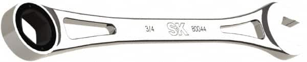 SK - 3/4" 6 Point Combination Wrench - 12" OAL, Steel, Full Polish Finish - Benchmark Tooling