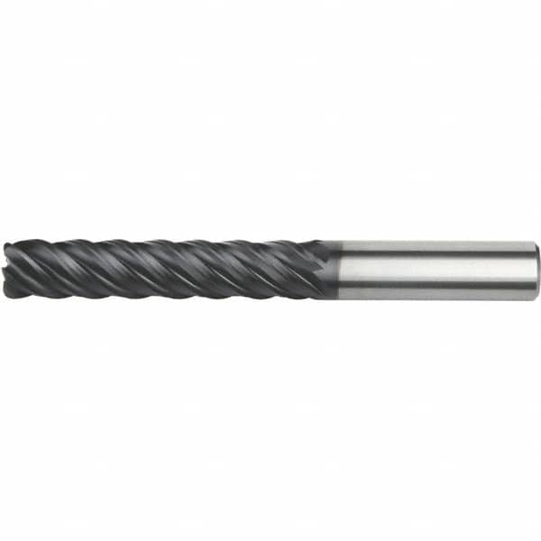 Kennametal - 25mm, 5 Flute, Single End, Solid Carbide, 6mm Corner Radius End Mill - 190mm OAL, Right Hand Flute, 125mm LOC, Right Hand Cut - Benchmark Tooling