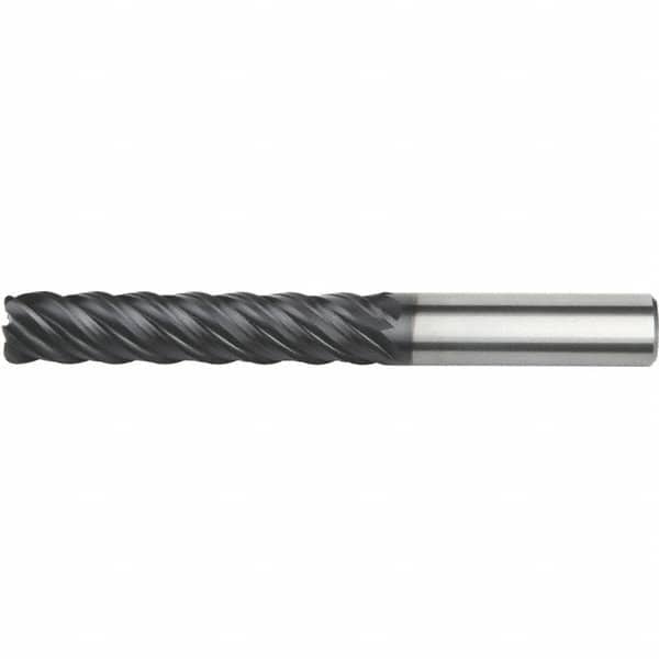 Kennametal - 20mm, 5 Flute, Single End, Solid Carbide, 6mm Corner Radius End Mill - 125mm OAL, Right Hand Flute, 60mm LOC, Right Hand Cut - Benchmark Tooling