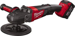 Milwaukee Tool - 7" Pad Diam, 2,200 RPM, Handheld Cordless Polisher - 18 Volts - Benchmark Tooling