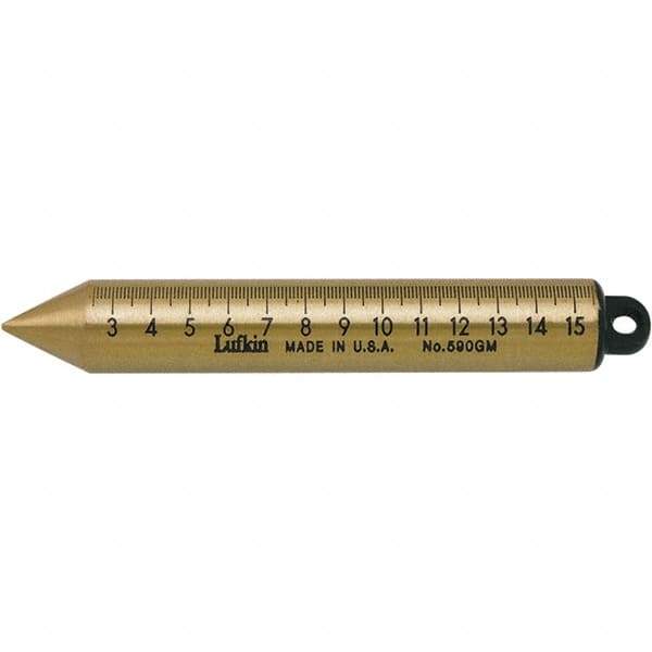 Lufkin - Plumb Bobs Weight (oz.): 20.00 Material: Brass - Benchmark Tooling