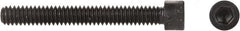 Made in USA - 1/4-20 UNC Hex Socket Drive, Socket Cap Screw - Alloy Steel, Black Oxide Finish, Fully Threaded, 3" Length Under Head - Benchmark Tooling