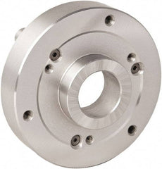 Bison - Adapter Back Plate for 10" Diam Bison Set-Tru Lathe Chucks - D1-4 Mount, 60.5mm Through Hole Diam - Benchmark Tooling