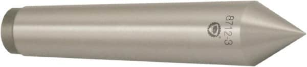 Bison - 1.24" Head Diam, Standard Point Solid Dead Center - 4MT Morse Taper, 14mm Point Diam - Benchmark Tooling