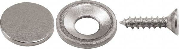 Mag-Mate - 1/8" Long x 9/16" Wide x 9/16" High, Magnetic Touch Latch - Neodymium & Steel, with Nickel Plated Finish - Benchmark Tooling