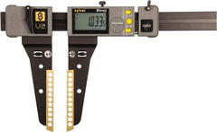 Fowler - 0 to 600mm Range, 0.01mm Resolution, IP67 Electronic Caliper - 200mm Stainless Steel Jaws, 0.04mm Accuracy, Wireless Output - Benchmark Tooling