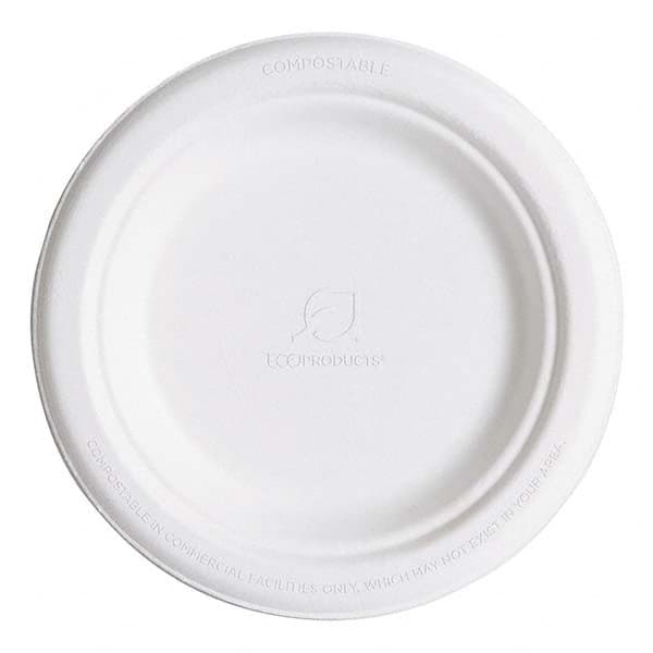 ECO PRODUCTS - Renewable & Compostable Sugarcane Plates, 6", 1000/Carton - Benchmark Tooling