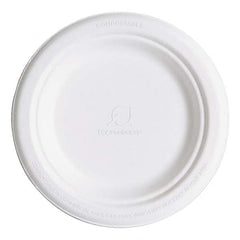 ECO PRODUCTS - Renewable & Compostable Sugarcane Plates, 6", 1000/Carton - Benchmark Tooling