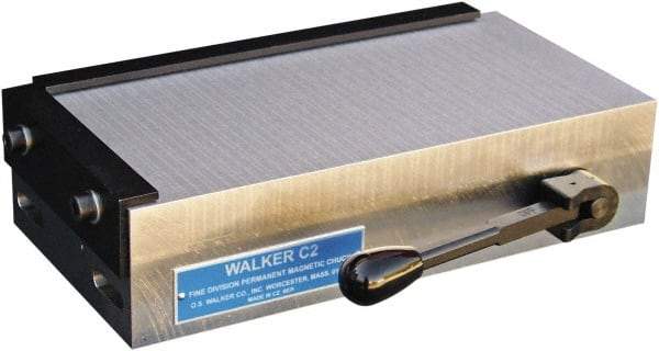 Walker - Fine Pole Rectangular Permanent Chuck - 12" Long x 6" Wide x 2.79" High - Benchmark Tooling