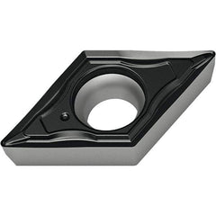 Walter - DCMT FM4 Grade WSM10S Turning Insert - TiAlN+Al2O3+(Al) Finish, 55° Rhombic, 9.53mm Inscr Circle, 3.97mm Thick, 0.4mm Corner Radius - Benchmark Tooling