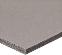 Value Collection - 1/2" Thick x 1/2" Wide x 6' Long Gray Closed Cell Silicone Foam Rubber Roll - Stock Length, Adhesive Back, -60°F to 400°F - Benchmark Tooling