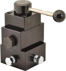 Value Collection - 4.5 GPM 3/8-18 Inlet Aluminum Alloy Hydraulic Control Valve - 10,000 psi, 4.21" Wide x 6.93" Long - Benchmark Tooling