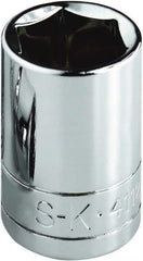 SK - 5/8", 1/4" Drive, Standard Hand Socket - 6 Points, Steel, Chrome Finish - Benchmark Tooling