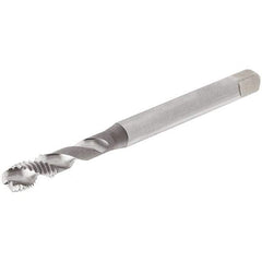 Iscar - M10x1.00 Metric Fine 3 Flute 6H Modified Bottoming Spiral Flute Tap - Cobalt, Uncoated, 90mm OAL, Right Hand Flute, Right Hand Thread, Series TPS MF - Exact Industrial Supply