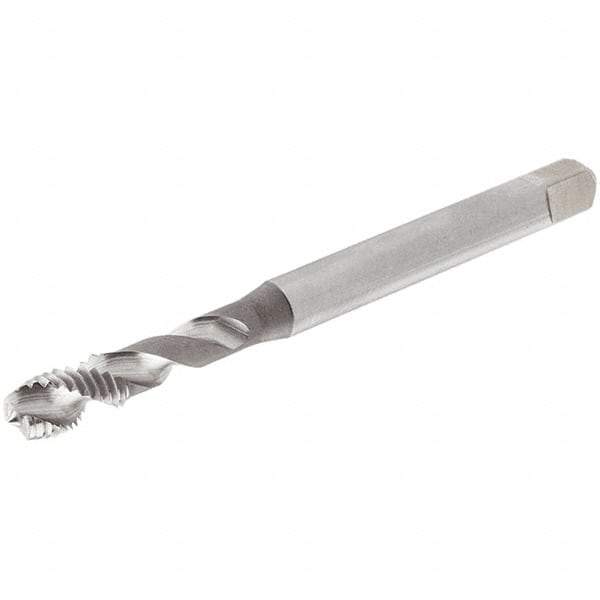 Iscar - M20x1.50 Metric Fine 4 Flute 6H Modified Bottoming Spiral Flute Tap - Cobalt, TiN Finish, 125mm OAL, Right Hand Flute, Right Hand Thread, Series TPS MF - Benchmark Tooling