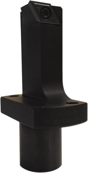 Kyocera - KSTB, Right Hand Cut, 3° Lead Angle, 22mm Shank Height x 22mm Shank Width, Positive Rake Indexable Turning Toolholder - 84.4mm OAL, DCET 325.., DCGT 32.5.. Insert Compatibility, Series KSTB - Benchmark Tooling