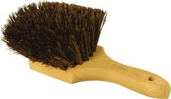 O-Cedar - 2" Bristle Length, Palmyra Utility Scrub Brush - 9" Long x 3" Wide Head, 9" OAL, Black, Wood Block - Benchmark Tooling