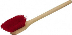 O-Cedar - 2" Bristle Length, Polypropylene Utility Scrub Brush - 20" Long x 3" Wide Head, 20" OAL, Red, Plastic Block - Benchmark Tooling