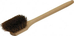 O-Cedar - 2" Bristle Length, Palmyra Utility Scrub Brush - 20" Long x 3" Wide Head, 20" OAL, Beige, Wood Block - Benchmark Tooling